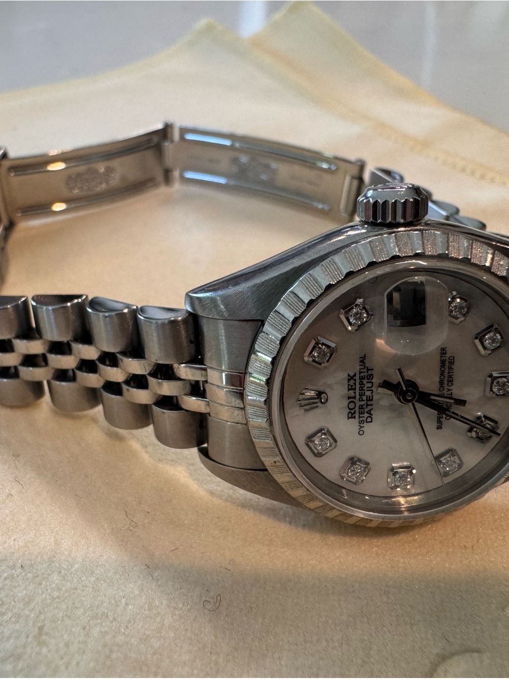 Rolex Datejust Ladies Steel 24mm Mother of Pearl Diamond Dial - Picture 10 of 10